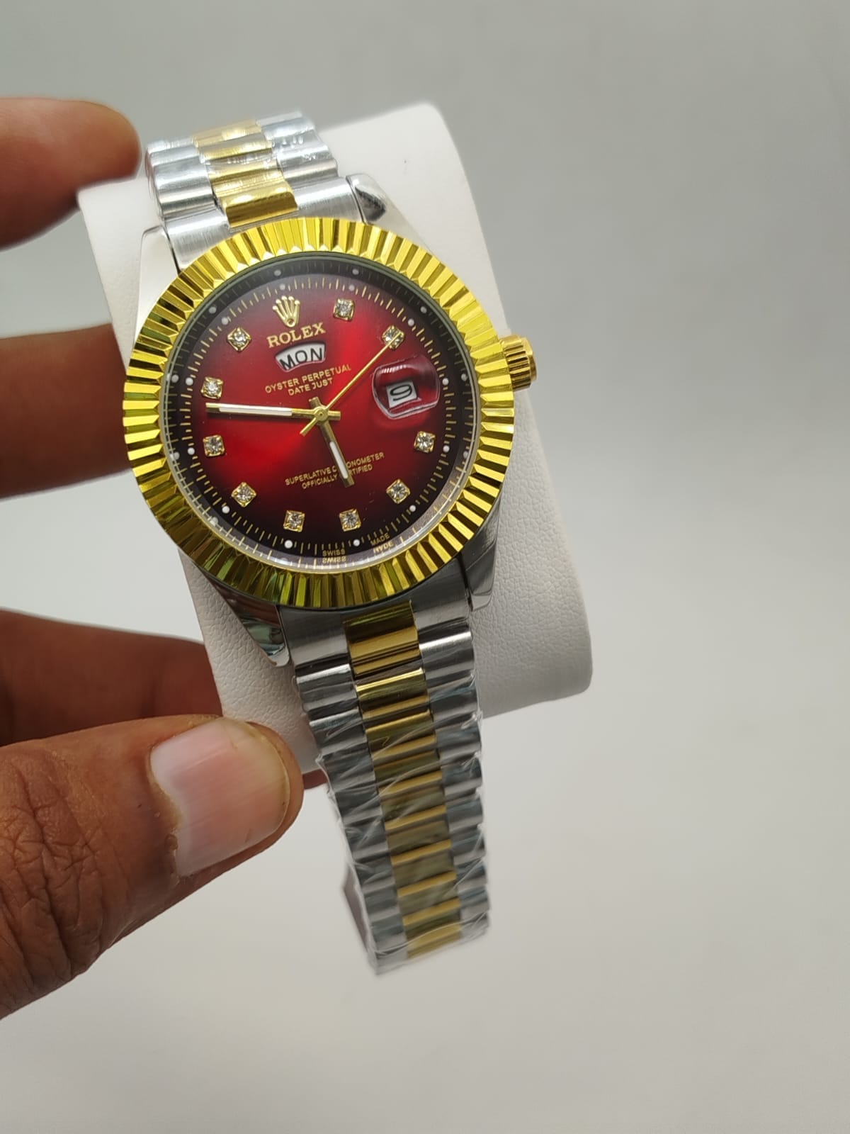 ✨ The Rolex Crimson Sovereign 👑❤️🔥💎