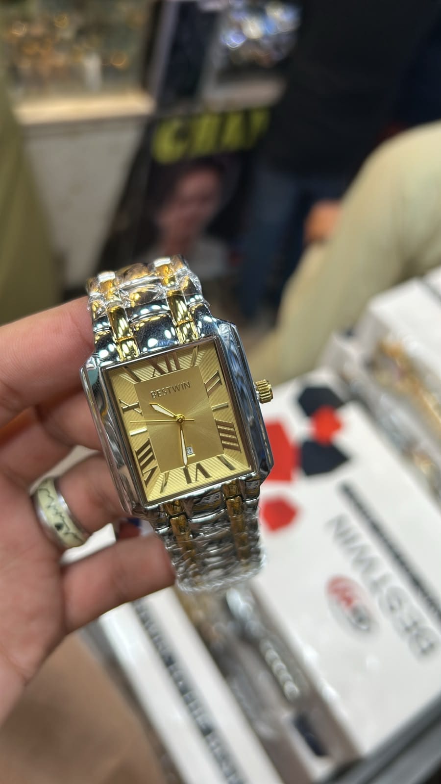 π The Golden Horizon: Bestwin Two-Tone Gold & Steel Timepiece