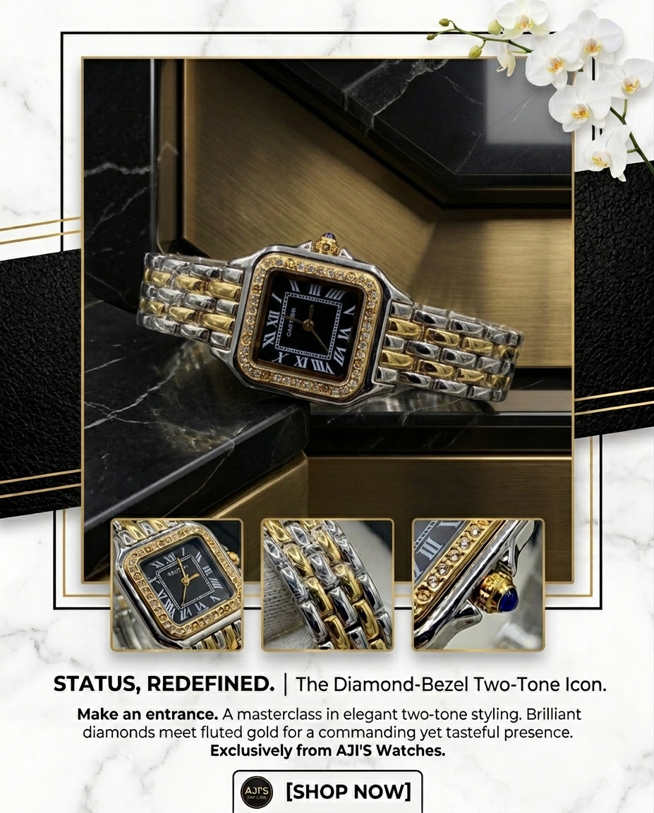 Cartier Black Stainless Watch
