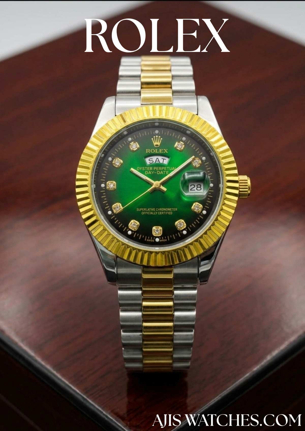 ✨ The Rolex Two-Tone Emerald Masterpiece 👑🔰