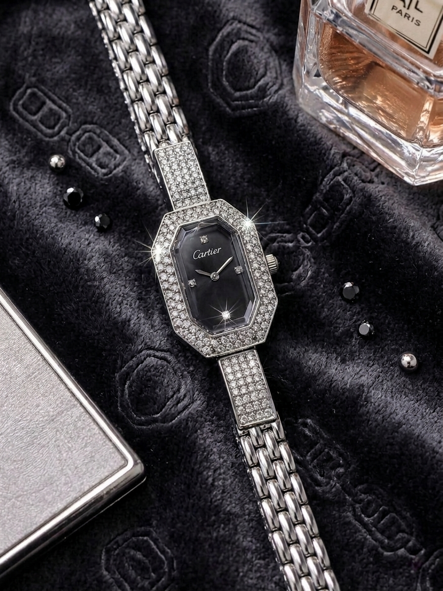 CARTIER LUXURY BLACK SILVER EDITION