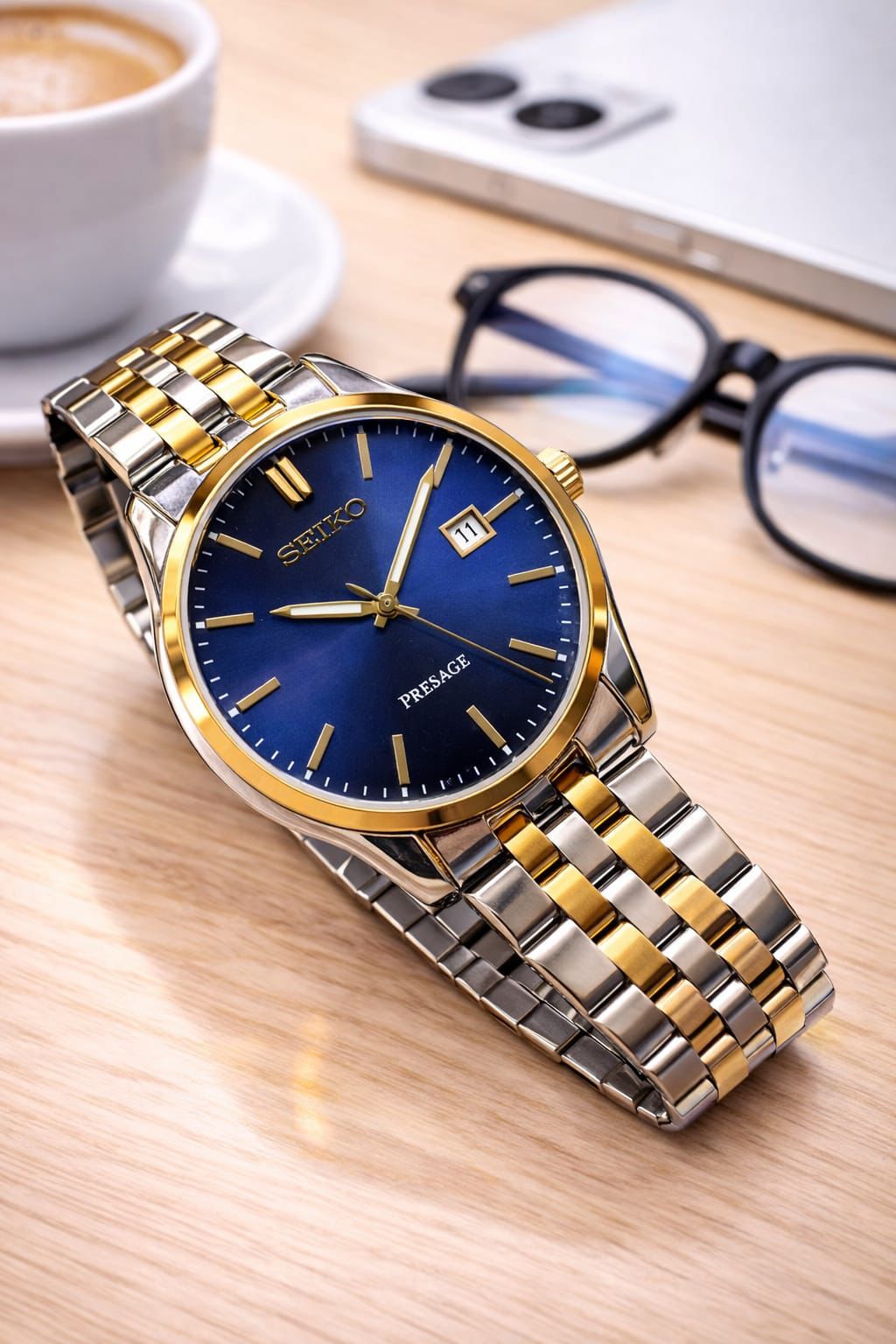SEIKO PRESAGE BLUE STAINLESS