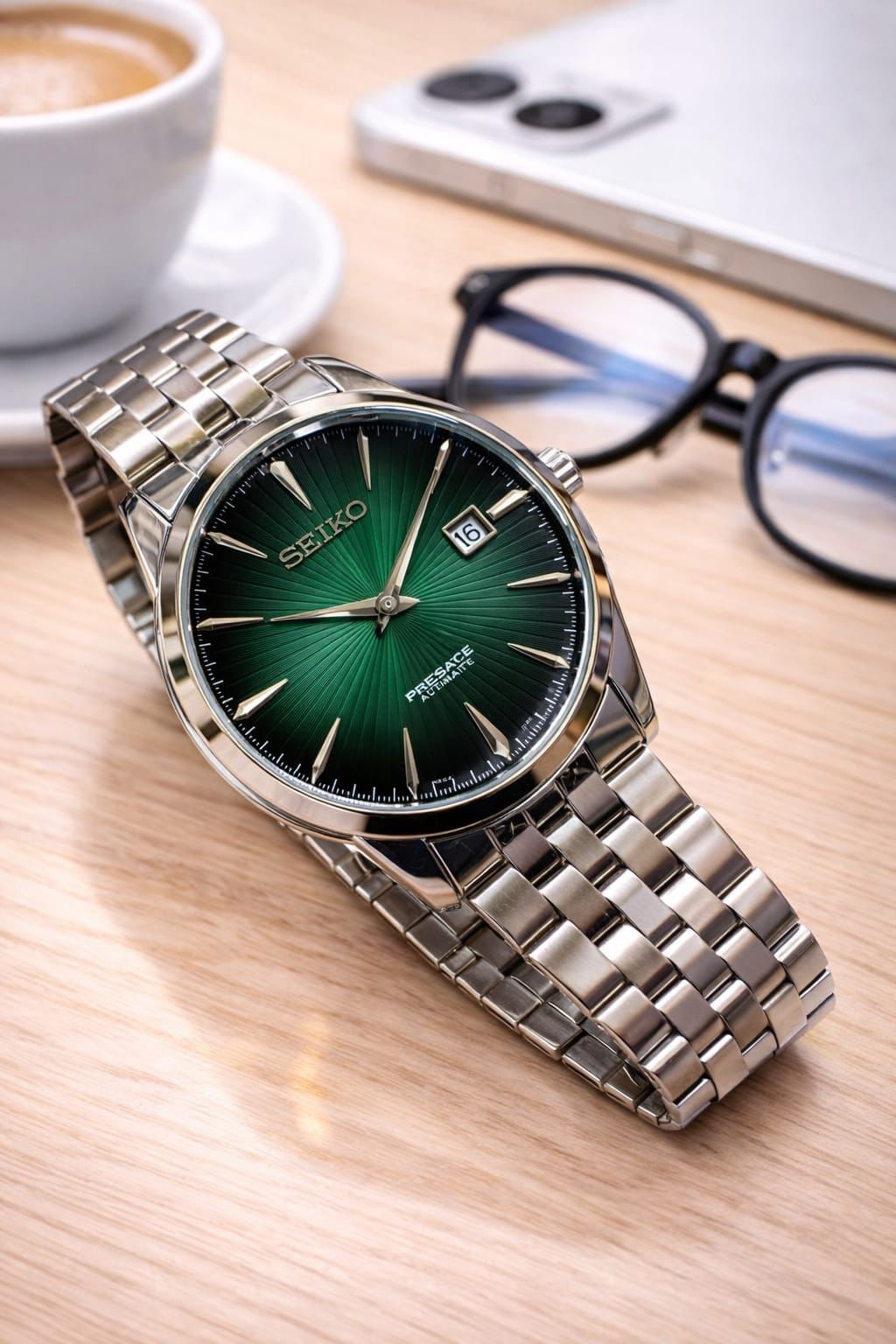SEIKO Watch Emerald Green Dial