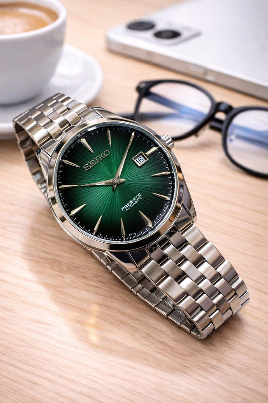 SEIKO Watch Emerald Green Dial