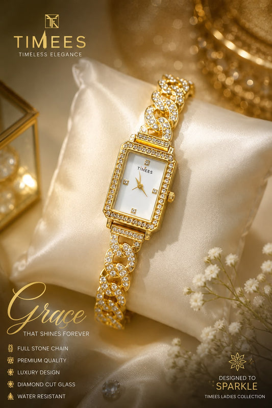 ✨ Golden Elegance: Timees Watch