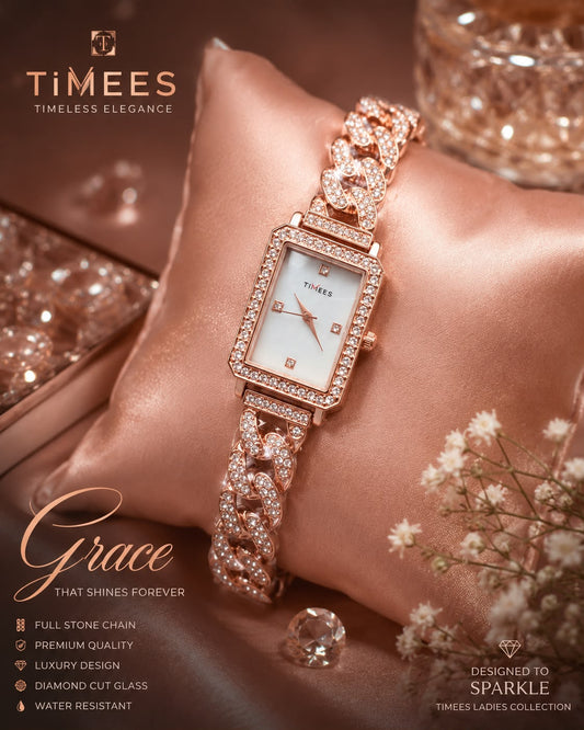 🌹 Rose Gold Elegance: Timees Ladies Collection 🌹