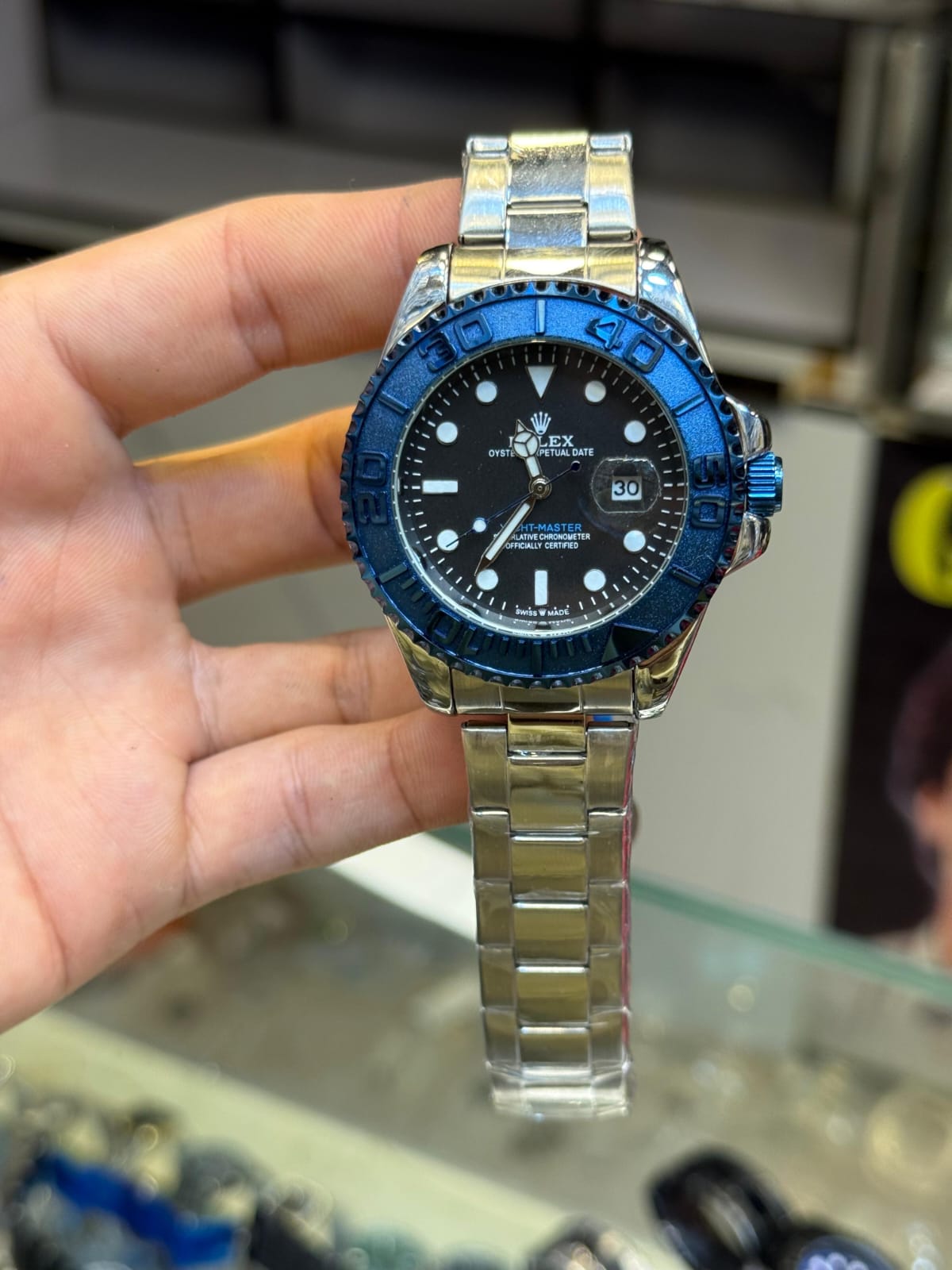 Rolex Yacht-Master Steel & Blue Bezel EDDITION